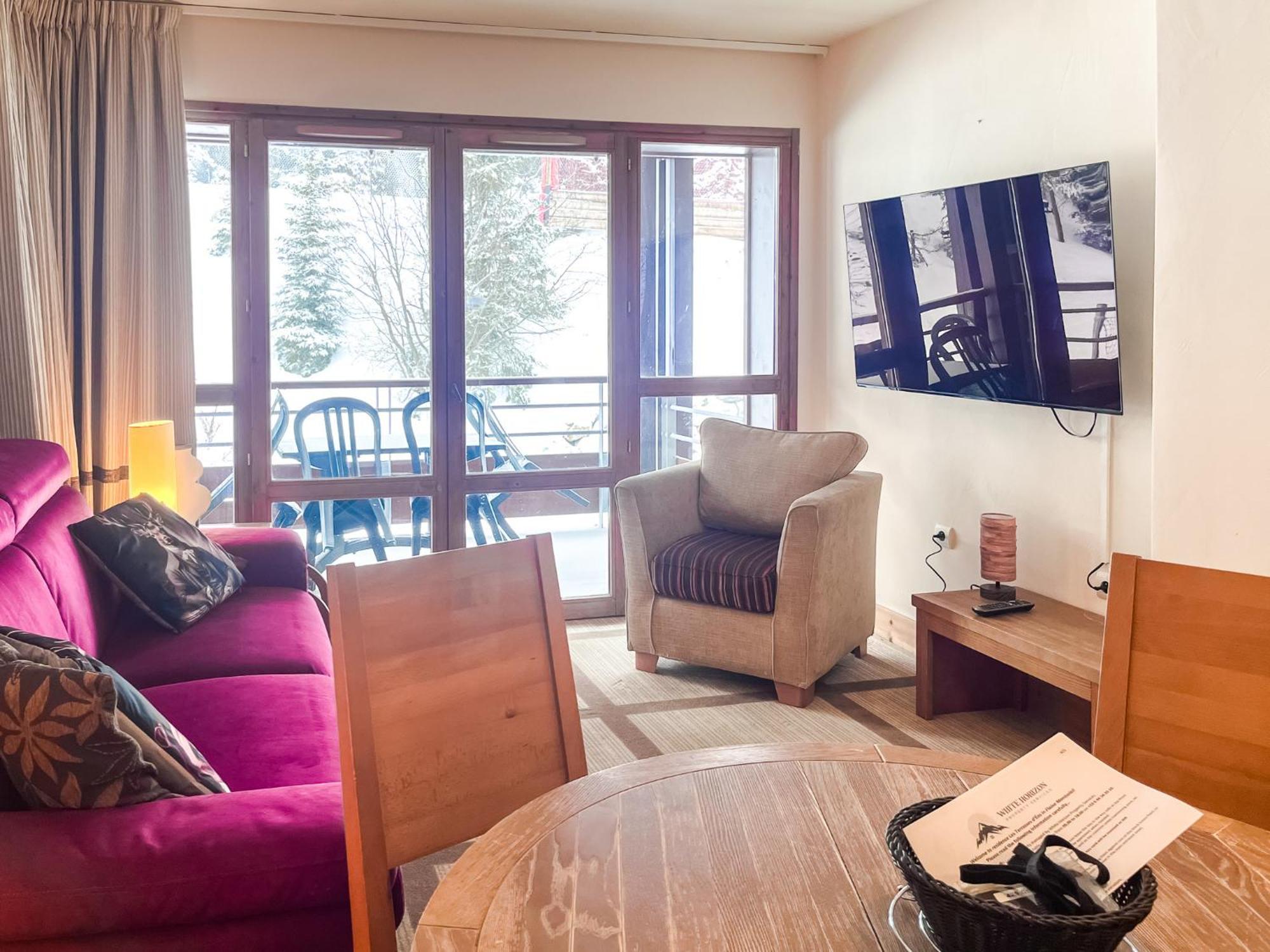 Large One-Bedroom Apartment, Wheelchair Adapted, Les Terrasses D'Eos Flaine Exterior foto